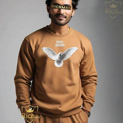 Men’s Fleece Printed Sweatshirt (Pack of 2) – Warm, Stylish & Comfortable