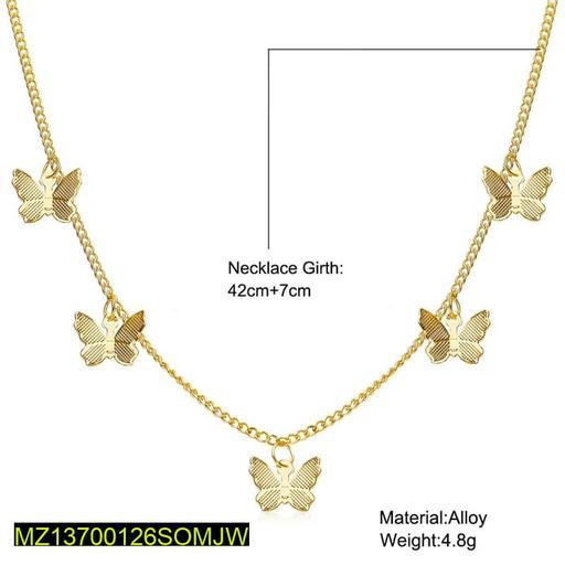 Golden Butterfly Chain Necklace – Elegant & Trendy Jewelry for Women