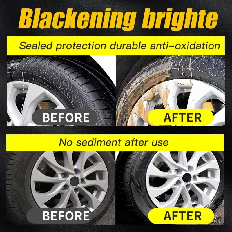 Automotive Plastic Repair & Shine Agent – Black Interior Panel Restorer, Scratch Fix & Tire Shine Cream